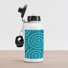 Abstract Australian Dots Aluminum Water Bottle
