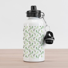 Tea Leaves Faded Colors Aluminum Water Bottle