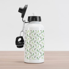 Tea Leaves Faded Colors Aluminum Water Bottle