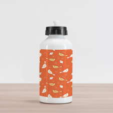 Birds with Heart Shapes Aluminum Water Bottle