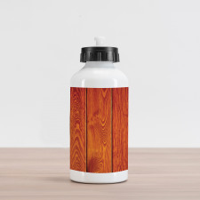 Wood Timber Floor Orange Aluminum Water Bottle