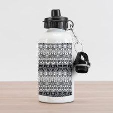 Nordic Snowflake Pattern Aluminum Water Bottle