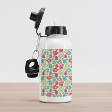 Flowers Design Aluminum Water Bottle