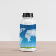 Colored Clouds in Sky Aluminum Water Bottle