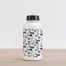 Wild Orchid Bloom Aluminum Water Bottle