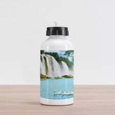 Lake and Swans Nature Aluminum Water Bottle