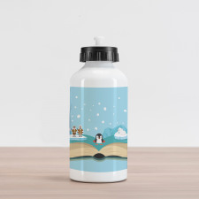 Iglo Eskimo Polar Bear Aluminum Water Bottle