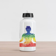 Ornate Motifs Rainbow Aluminum Water Bottle