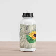 Wood Board Bouquet Aluminum Water Bottle