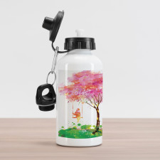 Spring Blossoming Tree Aluminum Water Bottle