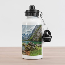 Alpine Mountains View Aluminum Water Bottle