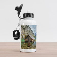 Alpine Mountains View Aluminum Water Bottle