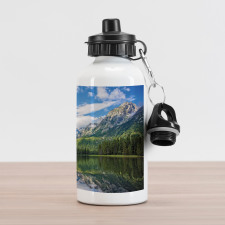 Mountain Lake Scenery Aluminum Water Bottle