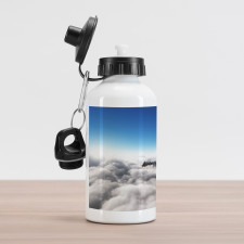 Mountain Sunny Sky Aluminum Water Bottle