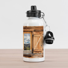 Mountains and Valleys Aluminum Water Bottle