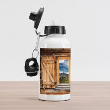 Mountains and Valleys Aluminum Water Bottle