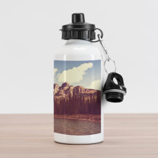 Canada River and Trees Aluminum Water Bottle