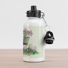 Flowers Blooming Garden Aluminum Water Bottle