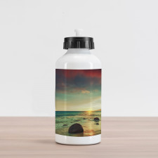 Dramatic Sunrise Tropical Aluminum Water Bottle