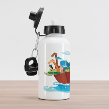 Old Ark with Animals Aluminum Water Bottle