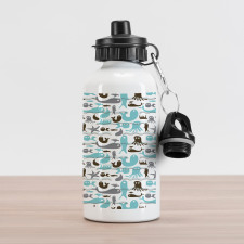 Jellyfish Whale Underwater Aluminum Water Bottle