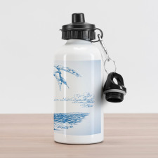 Surf Hawaiian Beach Aluminum Water Bottle