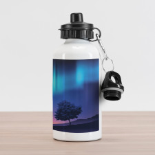 Aurora Borealis Tree Aluminum Water Bottle