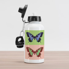 Pop Art Swallowtail Aluminum Water Bottle