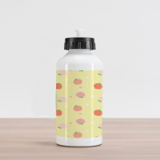 Fruit with Blossom Aluminum Water Bottle