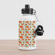 Fruit with Seed Art Aluminum Water Bottle
