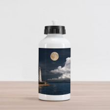 Moonlight Island Sea Aluminum Water Bottle
