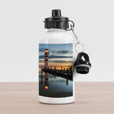 Lighthouse Calm Dusk Aluminum Water Bottle