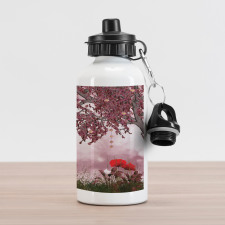 Dream Garden with Poppies Aluminum Water Bottle