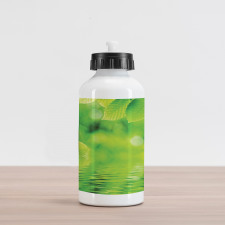 Leaves and River Peace Aluminum Water Bottle