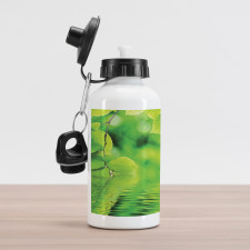 Leaves and River Peace Aluminum Water Bottle