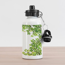 Fresh Branch with Leaves Aluminum Water Bottle