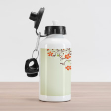 Ladybugs Flowers Spring Aluminum Water Bottle