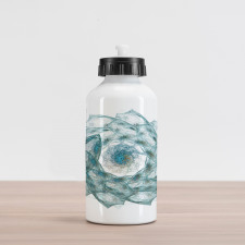Exquisite Flower Shaped Aluminum Water Bottle