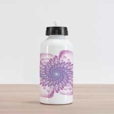 Floral Harmonic Spirals Aluminum Water Bottle