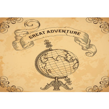 Adventure Words Aluminum Water Bottle