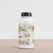 World Famous Landmarks Aluminum Water Bottle