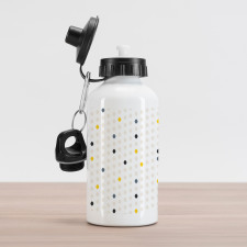Polka Dots Geometric Aluminum Water Bottle