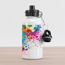 Colorful Splashes Balls Aluminum Water Bottle