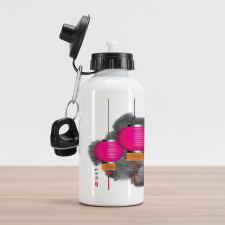 Mid Autumn Festival Art Aluminum Water Bottle