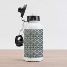 Damask Shapes Motif Aluminum Water Bottle