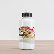 Abstract Art Wild Horse Aluminum Water Bottle