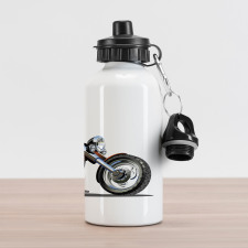 Motorbike Adventure Aluminum Water Bottle