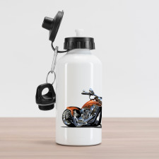 Motorbike Adventure Aluminum Water Bottle
