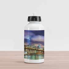 Manhattan Skyline USA Aluminum Water Bottle