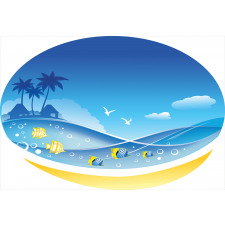 Tropic Cartoon Sea Aluminum Water Bottle